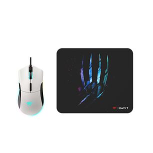 Kit Mouse Gamer 7200 Dpi Rgb + Mousepad 250x210x2mm Ms1037cm