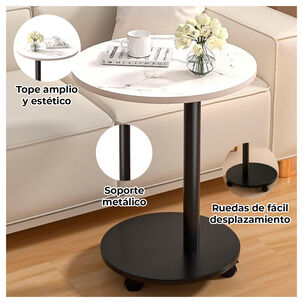 Mesa Auxiliar Con Ruedas Diseño Moderno Y Elegante Ideal Para Sala O Dormitorio Mesa Auxiliar Con Ruedas Diseño Moderno Y Elegante Ideal Para Sala O Dormitorio