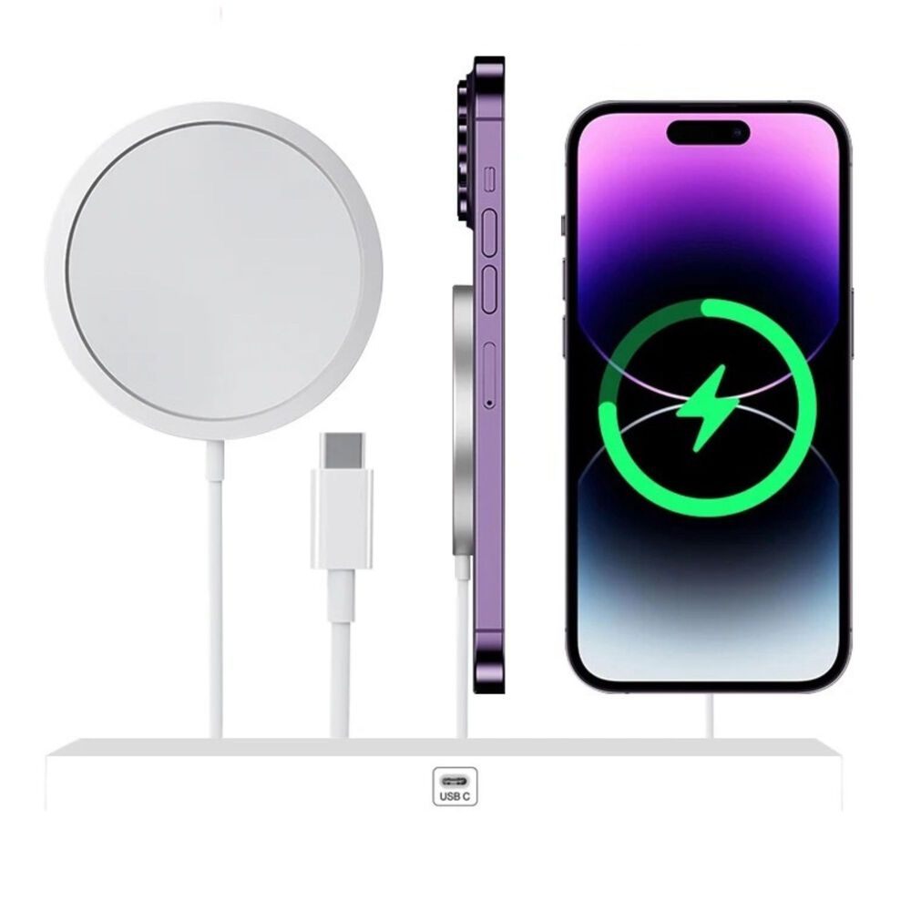 Cargador Magsafe Inalambrico Compatible Iphone 15w image number 0.0