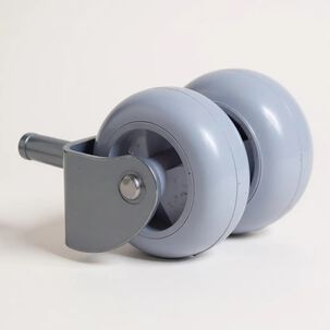 Rueda Doble Para Camas Cic, Flex - Sin Frenos (gris)