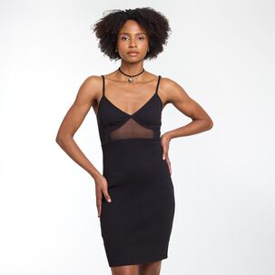 Vestido Corto Tirantes Con Ajuste Sin Mangas Cuello V Mujer Rolly Go