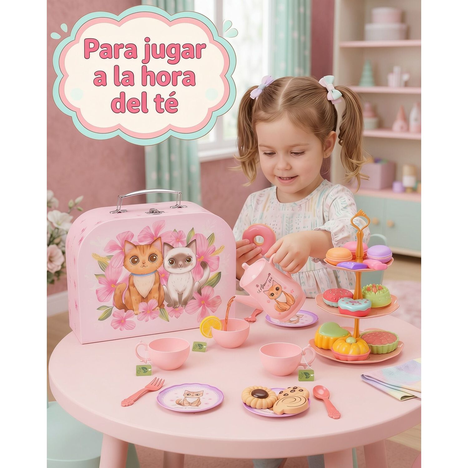 Maleta Juguete Unicornio Con Set T&eacute; Infantil Cocina image number 24.0