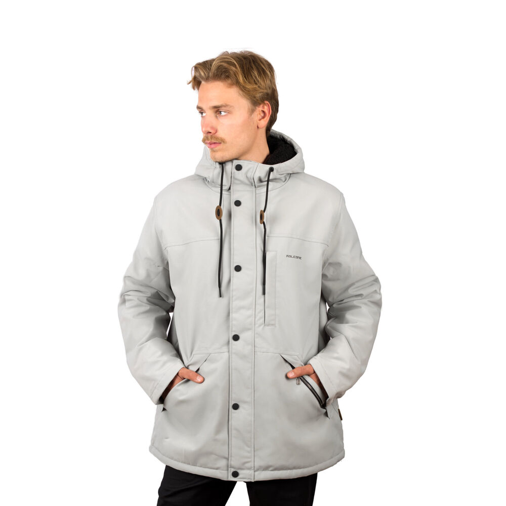 Chaqueta Impermeable Chiporro Unexplored V2 Gris Perla Hombre Falcone image number 2.0