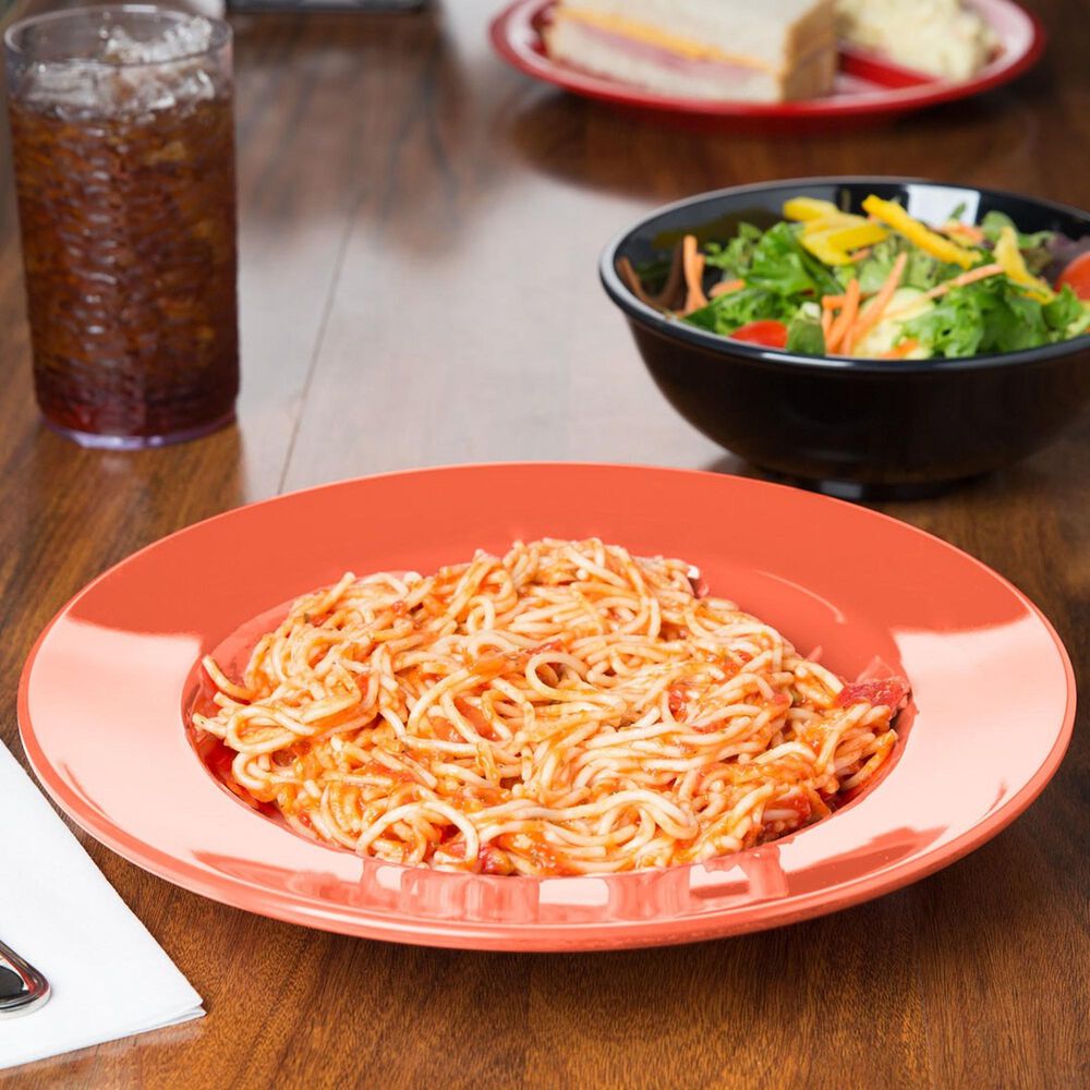 Set De 6 Platos Rojos Pasta Melamina 28cm image number 5.0