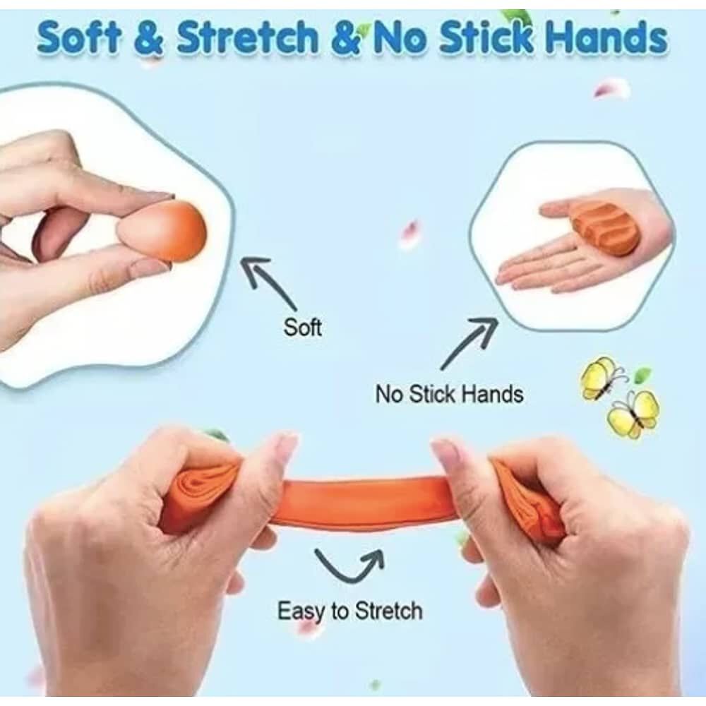 Arcilla Polim&eacute;rica No T&oacute;xica Con 24 Colores Y Accesorios image number 2.0