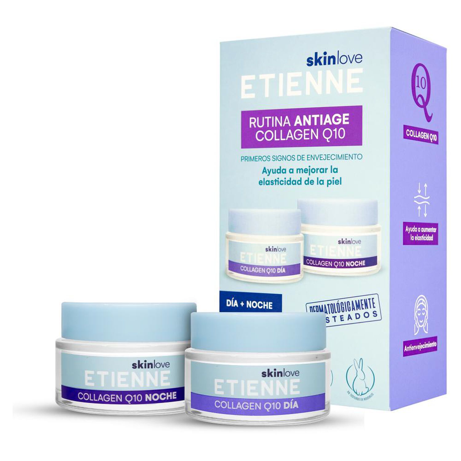 Set De Tratamiento Rutina D&iacute;a + Noche Antiage Collagen Q10 Etienne Skin image number 0.0