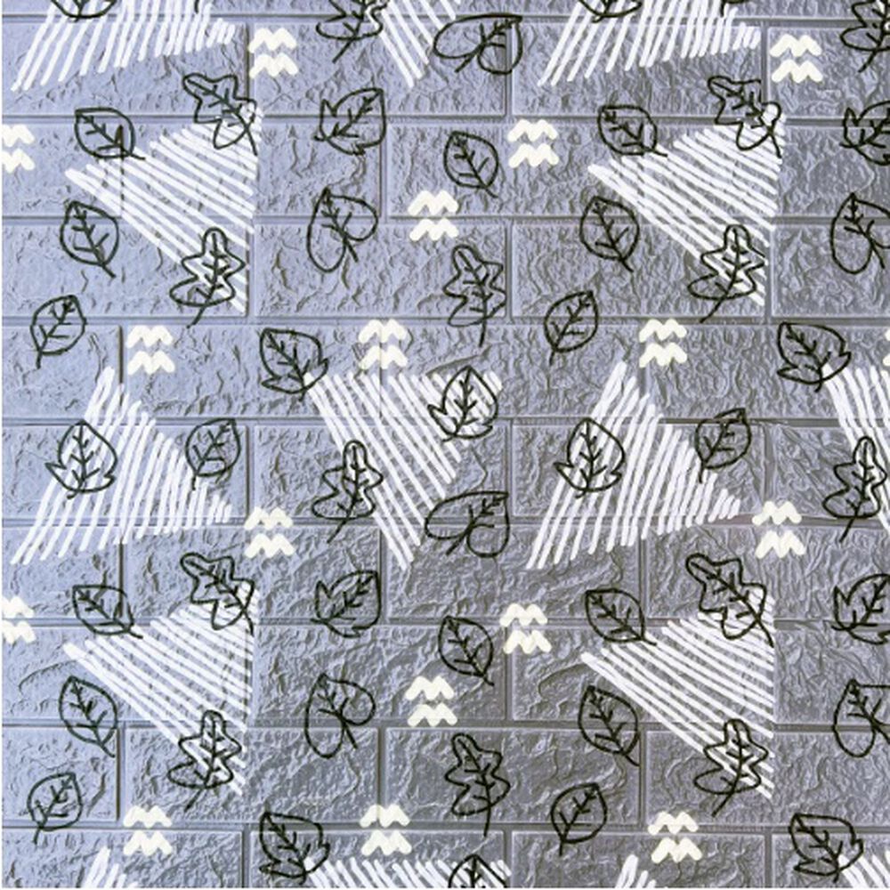 Pack 10 Lamina Papel Mural Autoadhesivo 3d Ladrillo Hojas image number 0.0