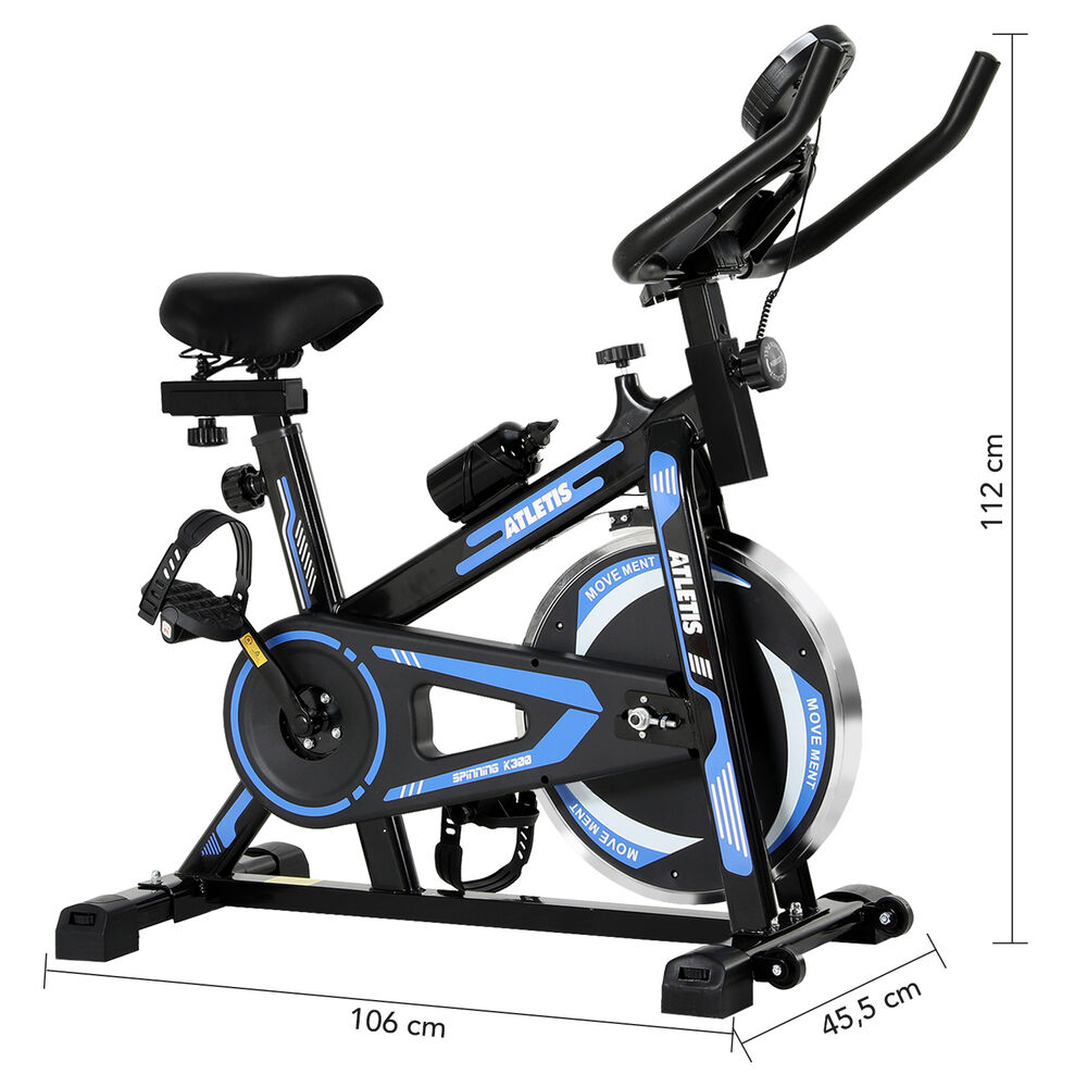Bicicleta Spinning K300 Pro Con Volante Inercia 6 Kg Azul image number 2.0
