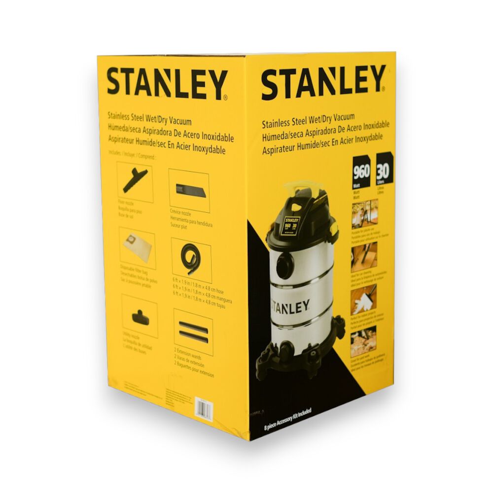 Aspiradora Profesional Stanley 30lt Polvo & Agua Sl19117 image number 8.0