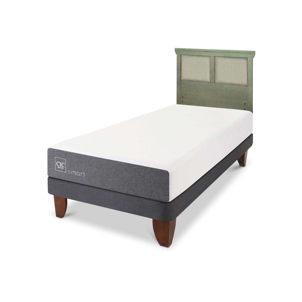 Cama Europea Cic Smart / 1.5 Plazas / Base Normal + Respaldo image number 4.0