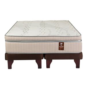Cama Europea Flex Maximo Cobre / King / Base Dividida + Set de Maderas Argos