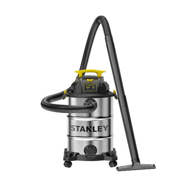 Aspiradora Stanley Seco/mojado De Acero I 900w. Tanque 30 Lts.