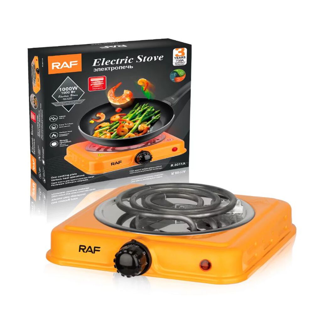 Hornilla Eléctrica De Cocina 1000w Naranja image number 0.0