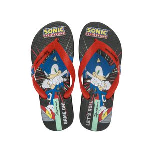 Sandalia Infantil Negro/rojo Sonic Lets Ipanema