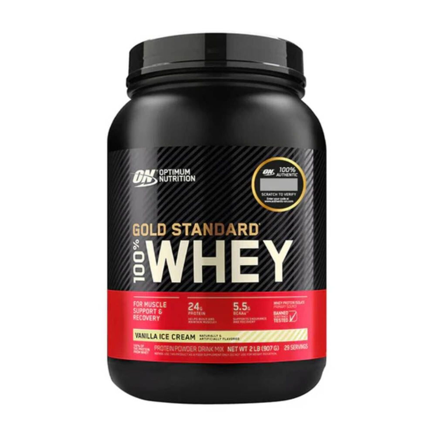 100% Whey Protein Gold Standard 2 Lbs - Vainilla image number 0.0