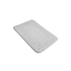Alfombra De Ba&ntilde;o Nautica Home Enmarcado 40x60cm Memory Foam Gris