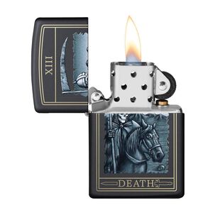 Encendedor Zippo Death Card Design Negro Zp218.ci412218