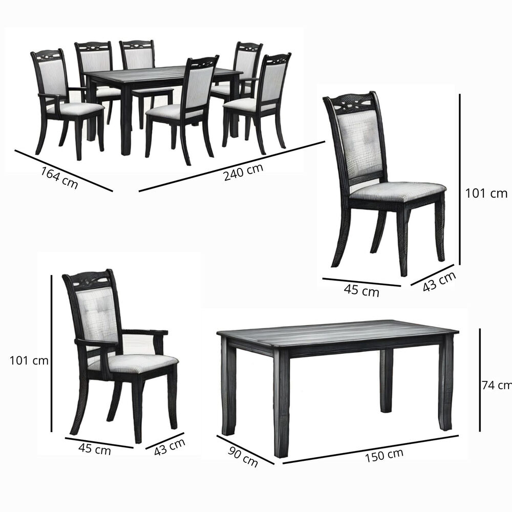 Juego De Comedor Margot 4 Sillas + 2 Sitiales image number 5.0