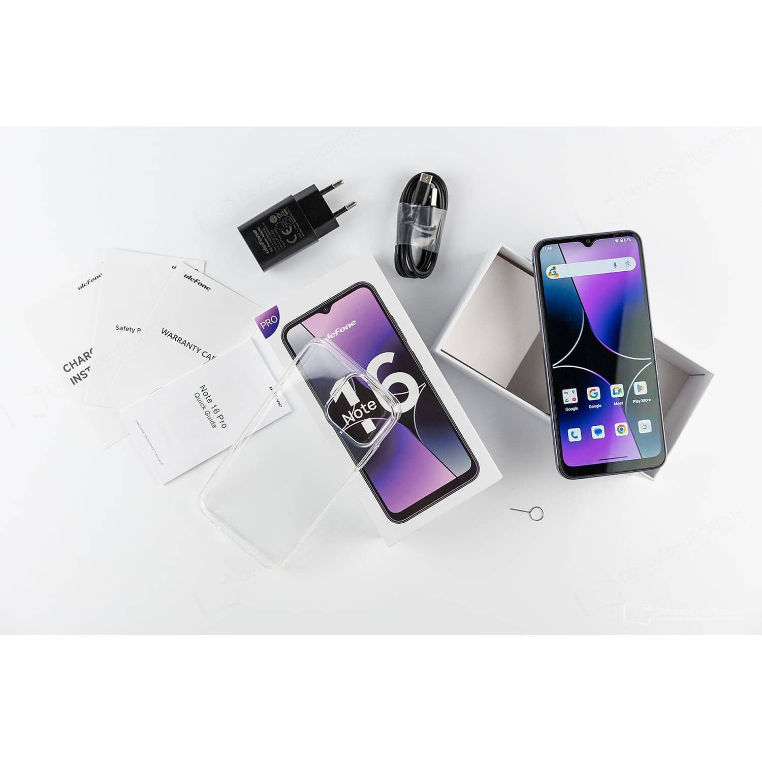 Celular Ulefone Note 16 Pro - Android 13, 6.5", 4g, Dualsim, 50mpx, 8gb Ram, 128gb Ssd, 4.400mah / Negro image number 9.0