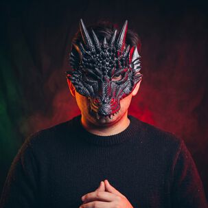M&aacute;scara De Drag&oacute;n 3d Suave C&oacute;moda Cosplay Halloween Fiesta