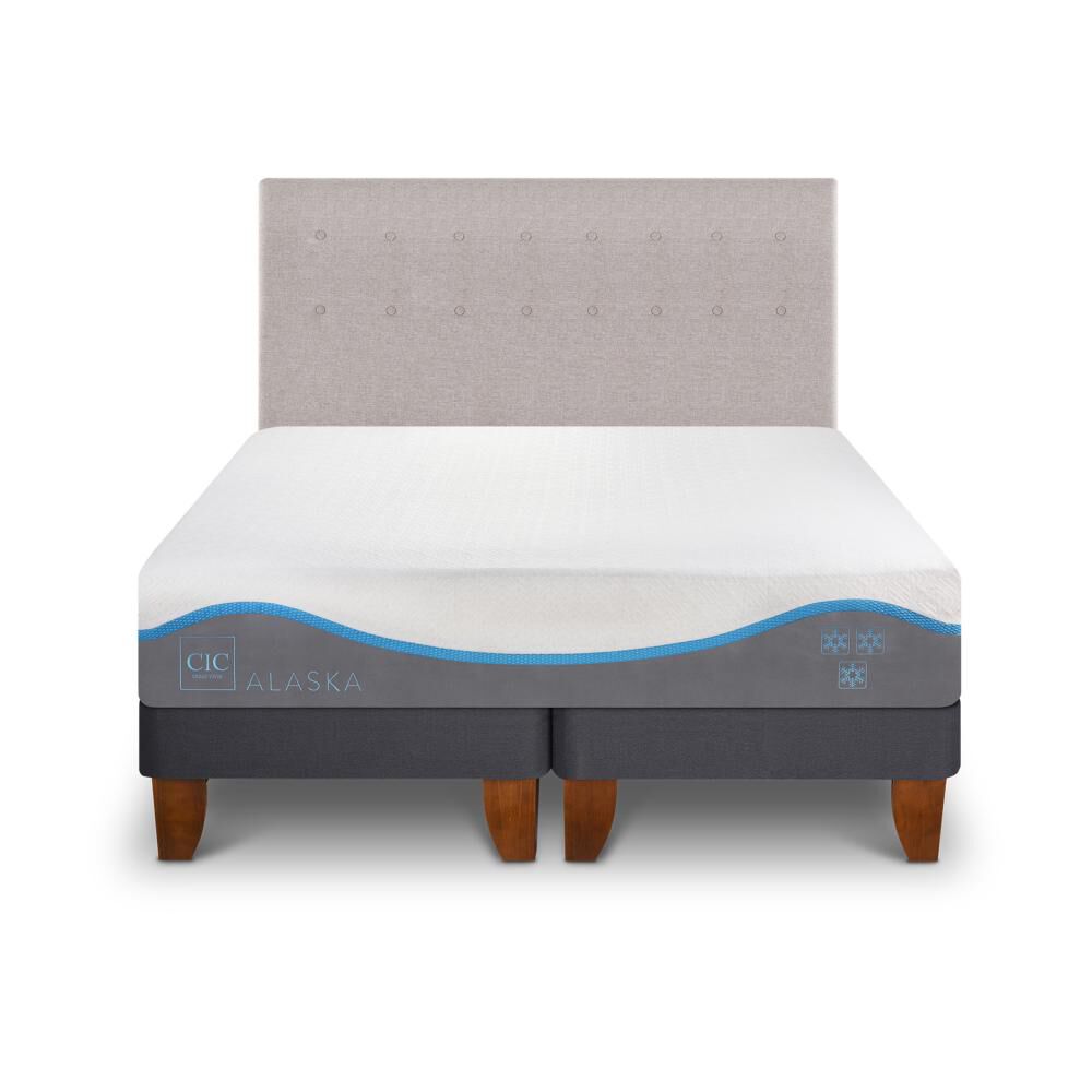 Cama Europea Cic Alaska / King / Base Dividida + Respaldo image number 0.0