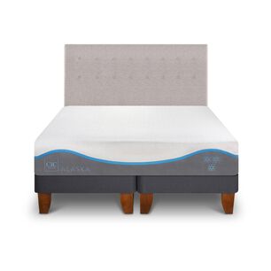 Cama Europea Cic Alaska / King / Base Dividida + Respaldo