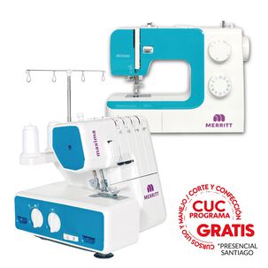 Combo Merritt M&aacute;quina De Coser Me 9500 + M&aacute;quina Overlock Max