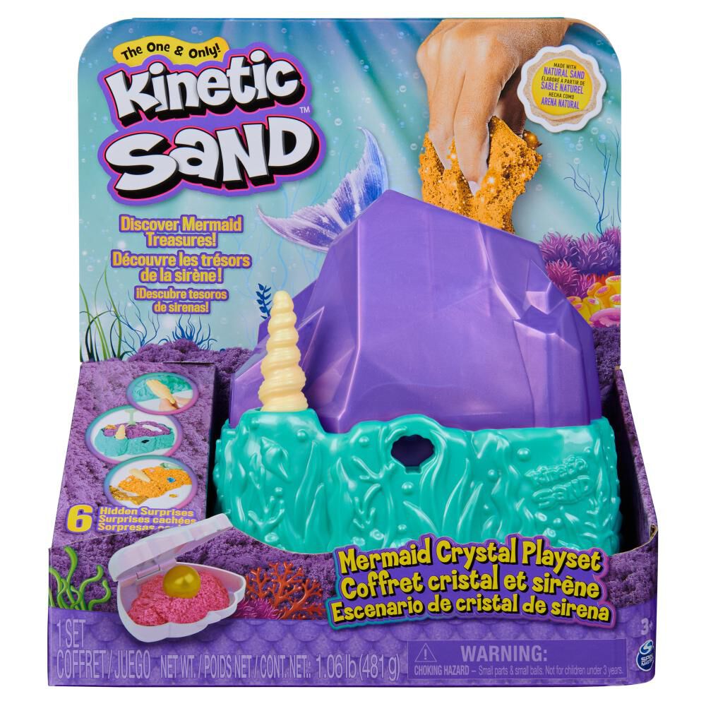Set De Masas Y Arena Kinetic Sand Mermaid Crystal image number 1.0