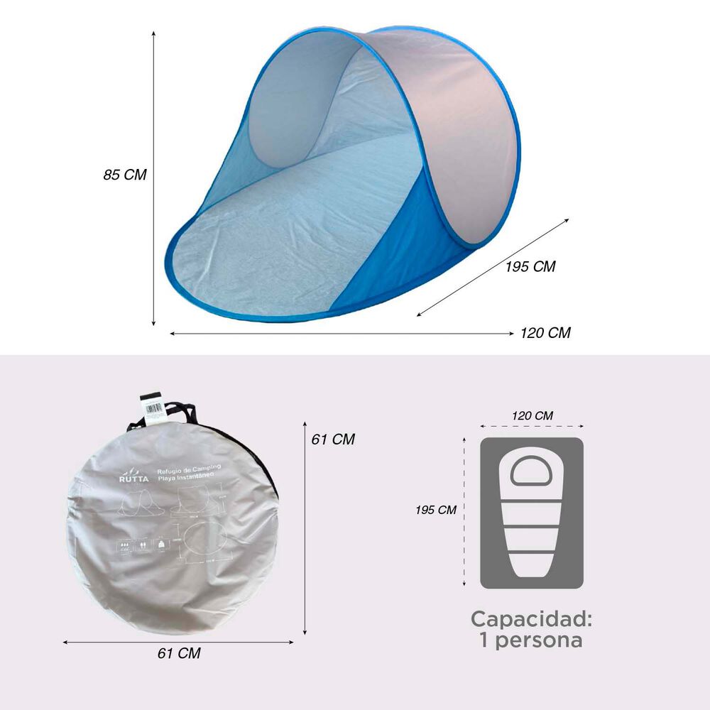 Carpa Playa Camping Instant&aacute;neo image number 3.0