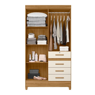 Closet Venecia 4 Puertas 4 Cajones Freijo Off White