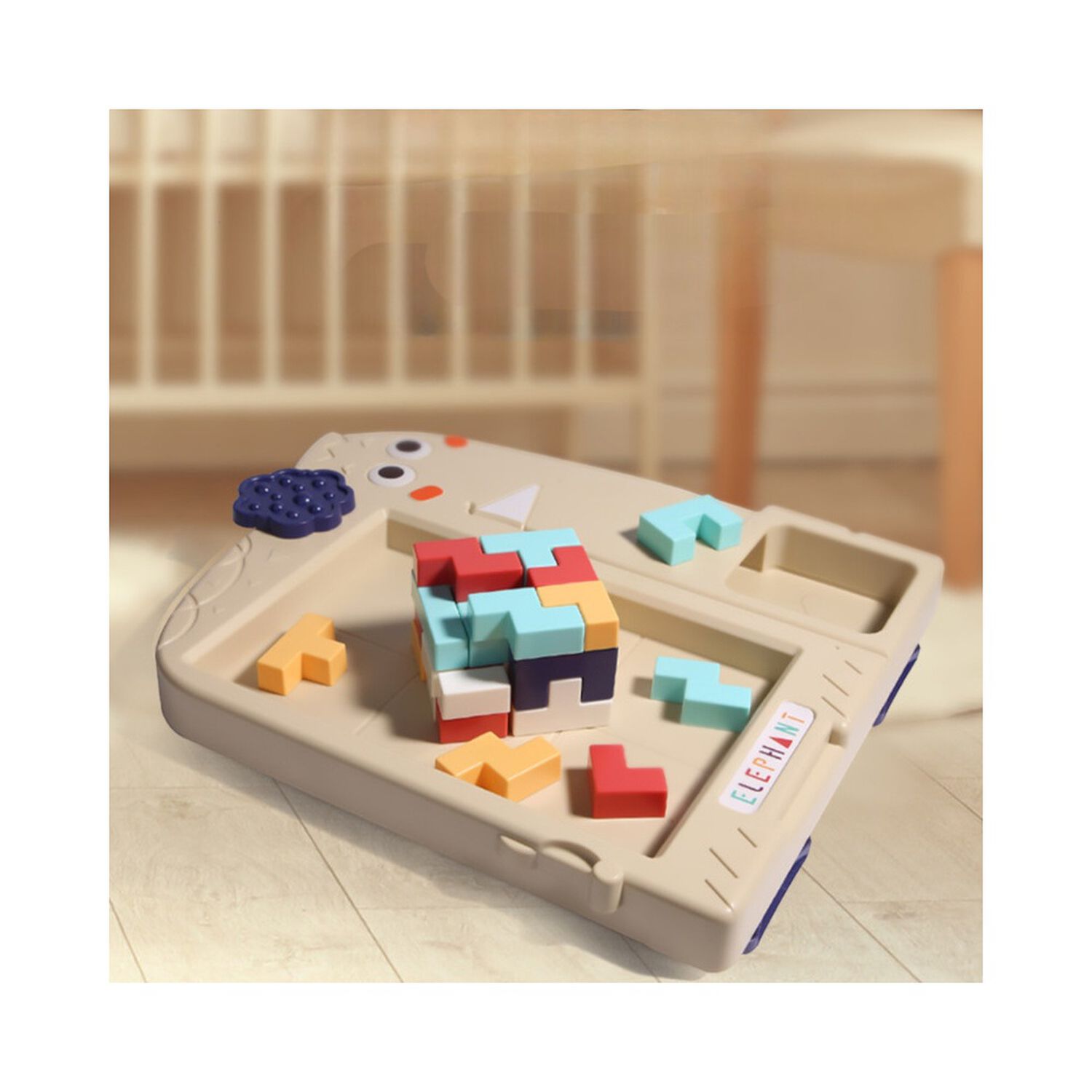 Juguete Tetris Rompecabezas Grande Elefante Para Ni&ntilde;os image number 3.0