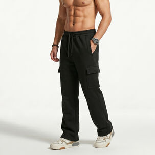 Pantalon Buzo Cargo Forro Polar Hombre