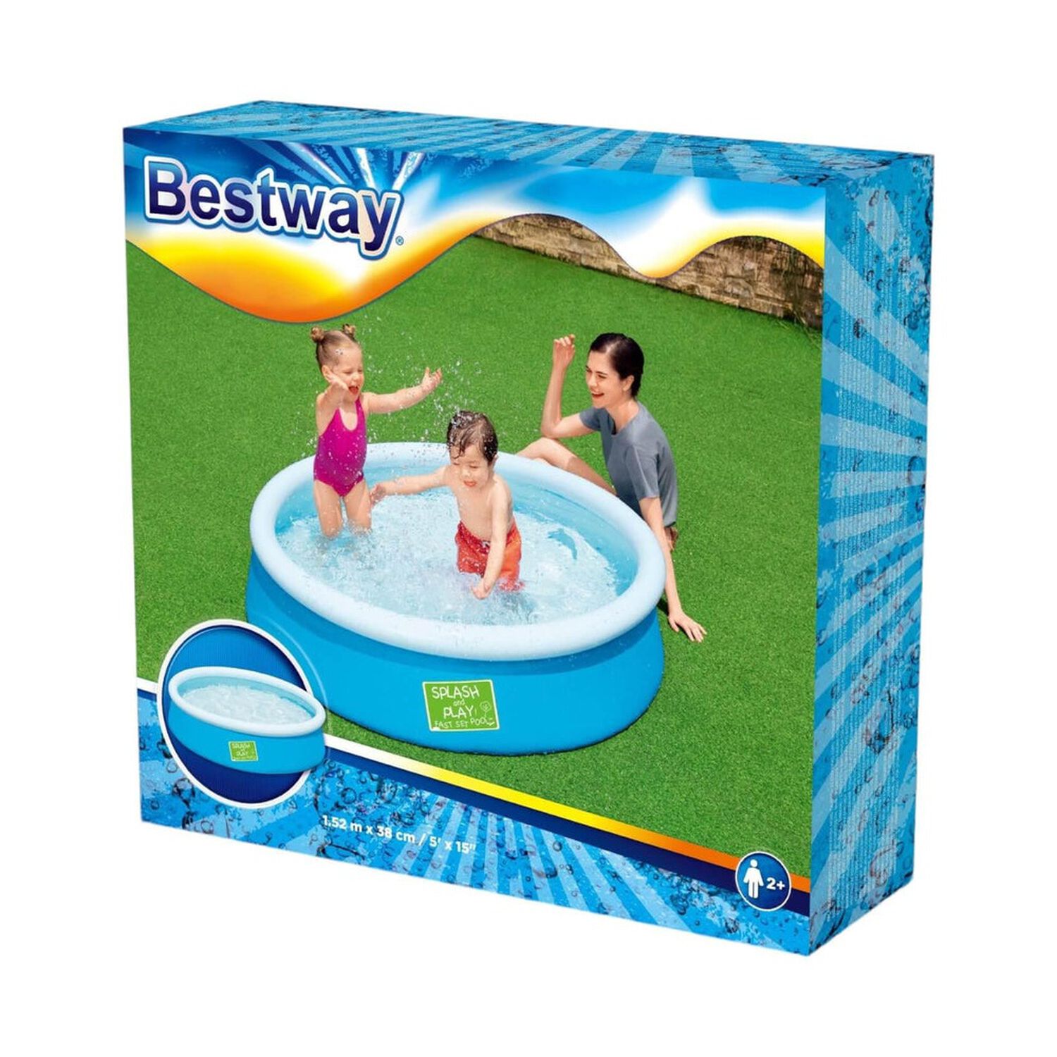 Piscina Bestway My First Fast Set 1.52x38cm Azul image number 3.0