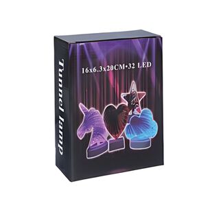 Lampara Mesa Led Tunel Infinito Luz Neon Forma Coraz&oacute;n Usb