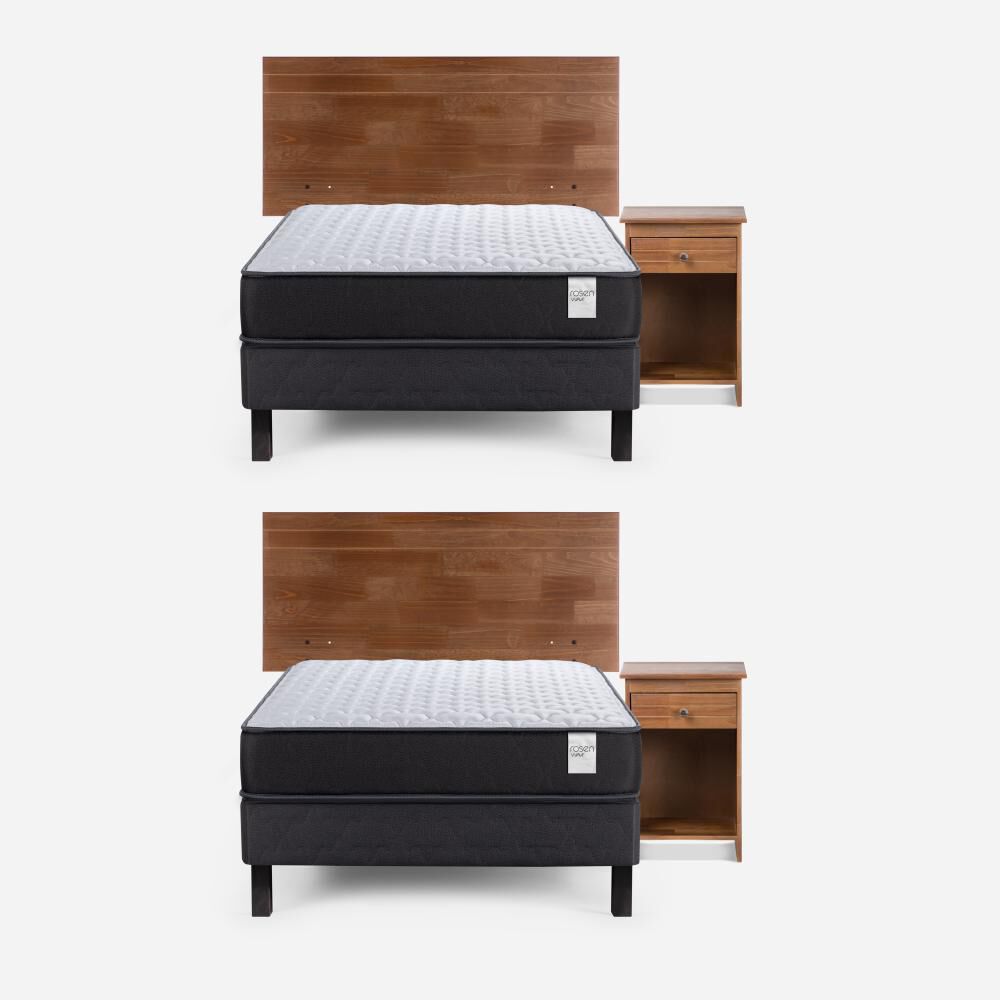 Duplex Rosen Wave / 1 Plaza / Base Normal + Set De Maderas Tabor Caramelo image number 0.0