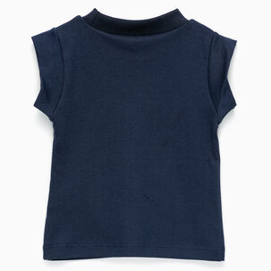Polera Azul Labios Algodón Peruano