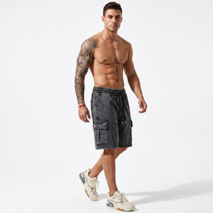 Short Cargo Ancho Acid Wash Hombre