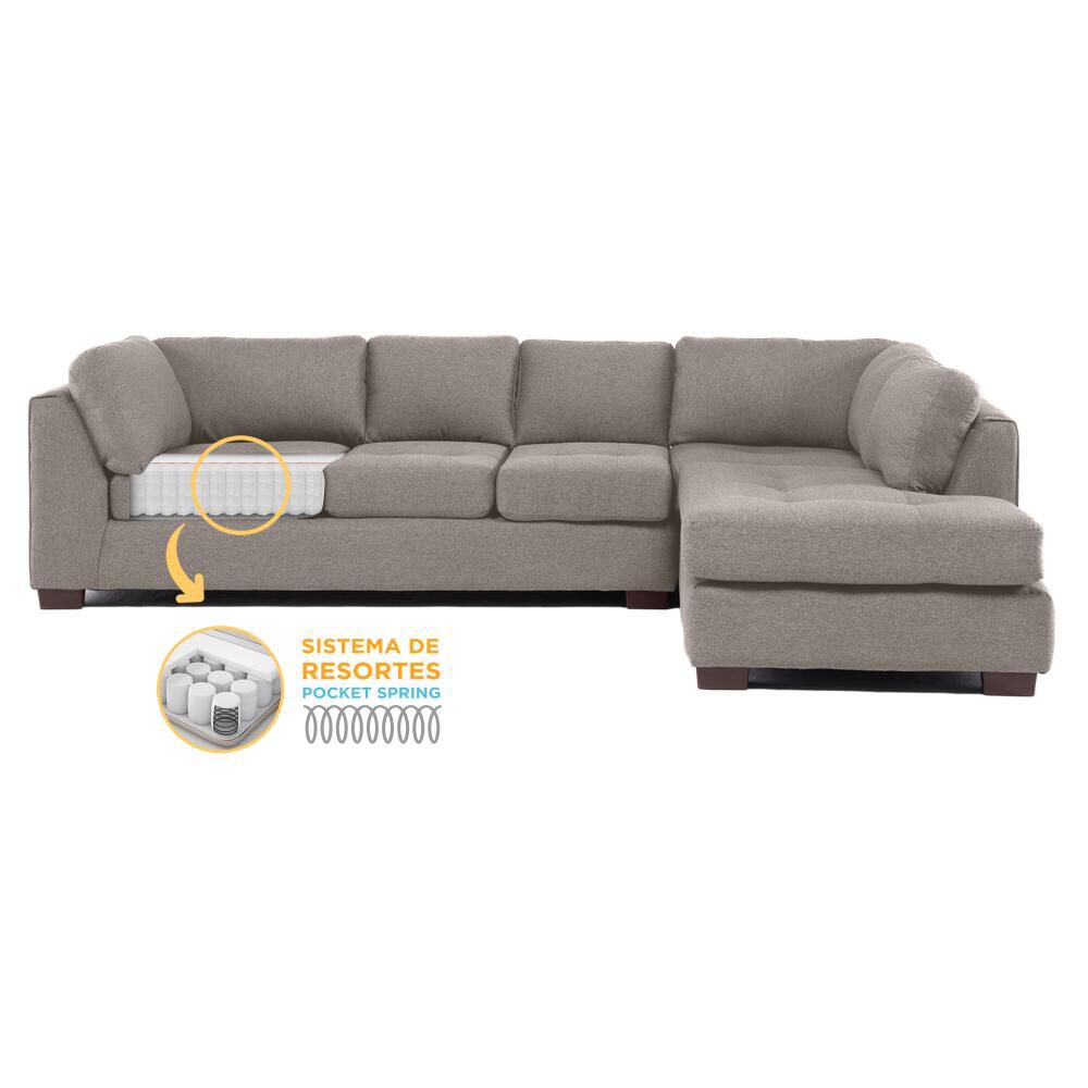 Sof&aacute; Seccional Living Factory Londres Derecho / 7 Cuerpos image number 2.0