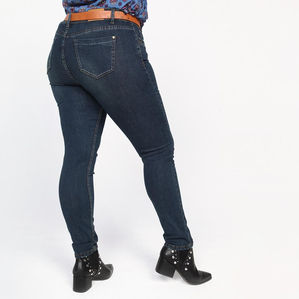 Jeans Mujer Tiro Medio Skinny Sexy large image number 2.0