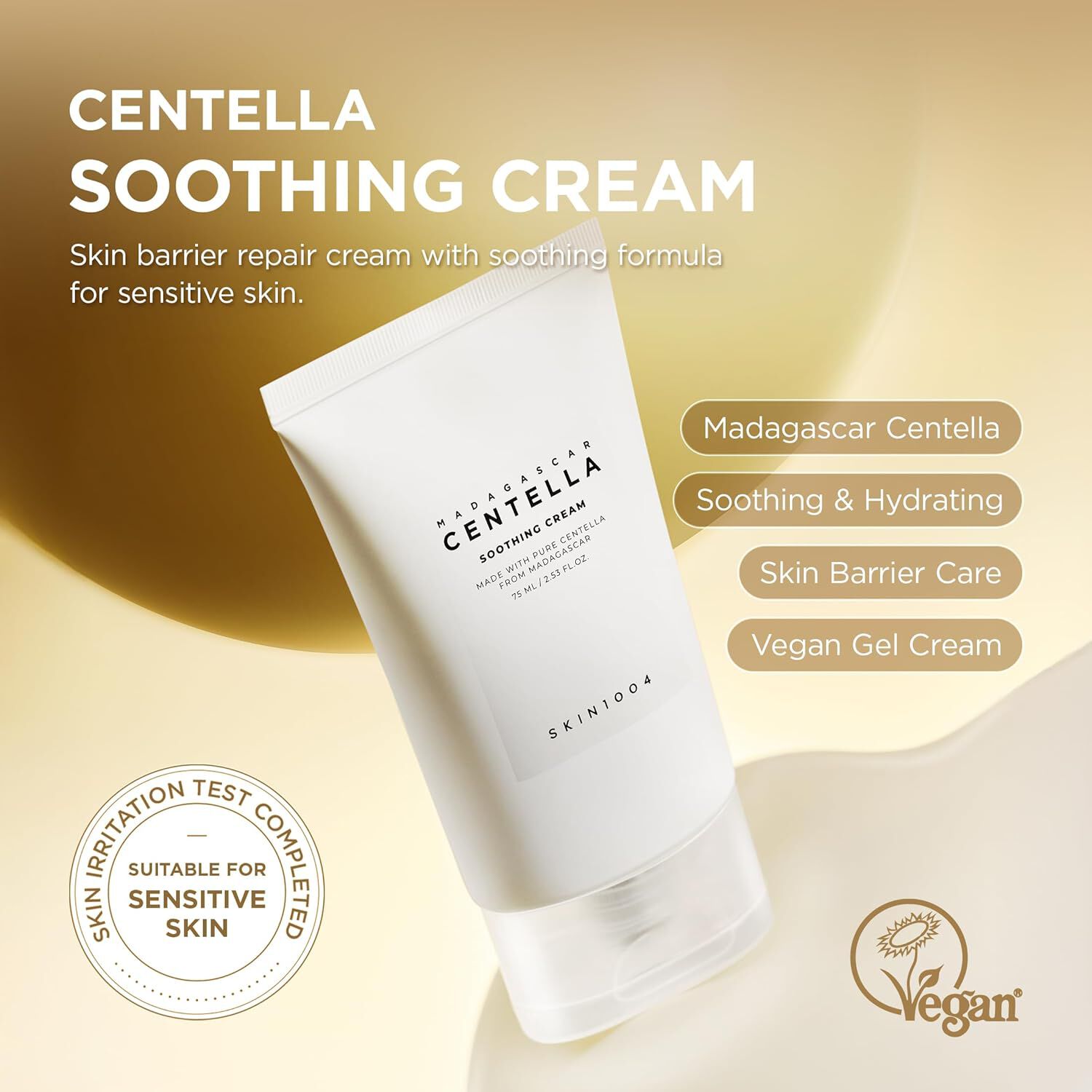 Madagascar Centella Soothing Cream (skin1004) - 75ml Crema Hidratante 72% Centella Asi&aacute;tica image number 0.0