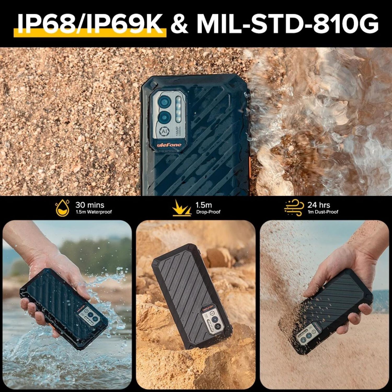 Celular Rugged Ulefone Armor X11 Pro Resistente A Golpes, Polvo, Humedad Y Agua / Sirve Como Power Bank image number 7.0