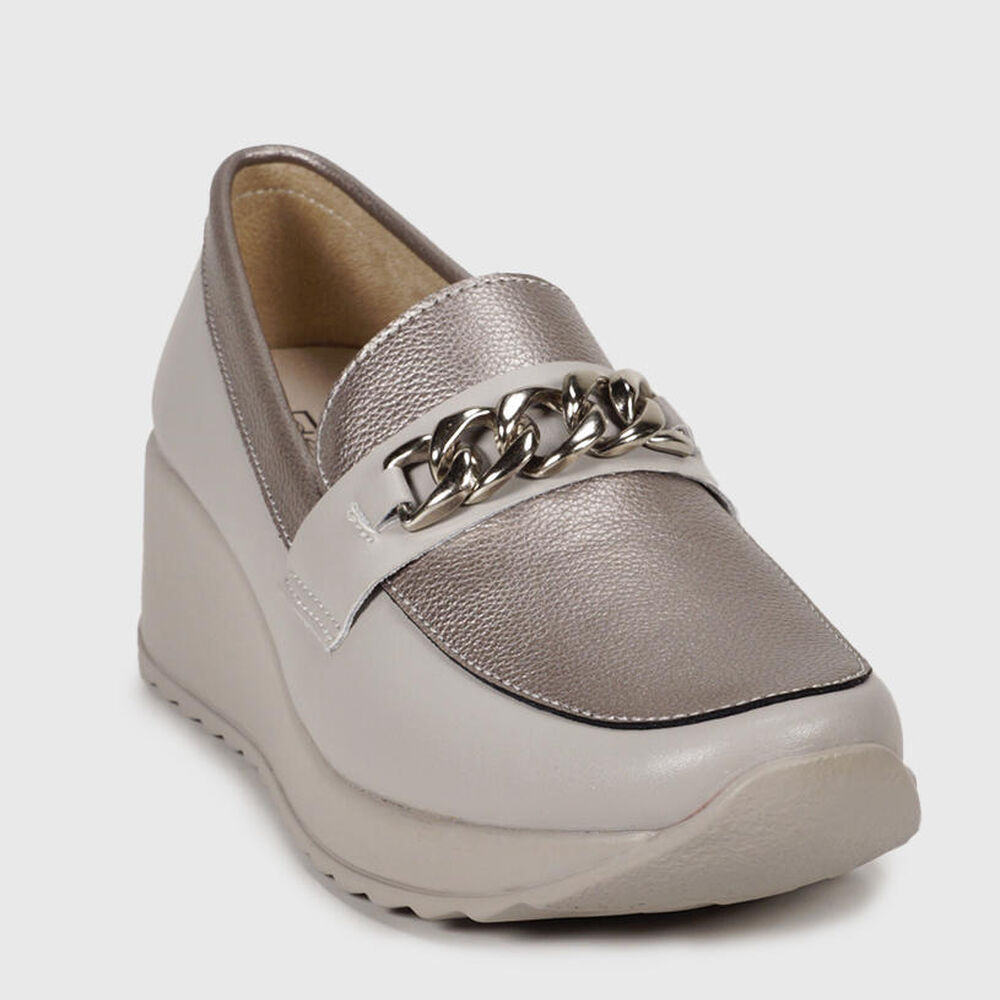 Mocasín Cuero Venisia Bronce image number 2.0