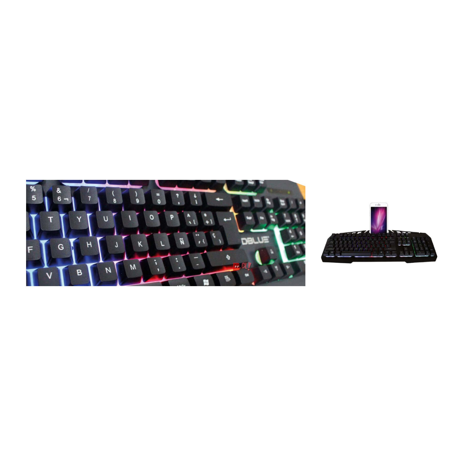 Teclado Gamer Pc Usb Retroiluminado Met&aacute;lico Negro - Ps image number 1.0