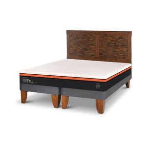 Cama Europea Cic Bee Comfort / King / Base Dividida + Respaldo