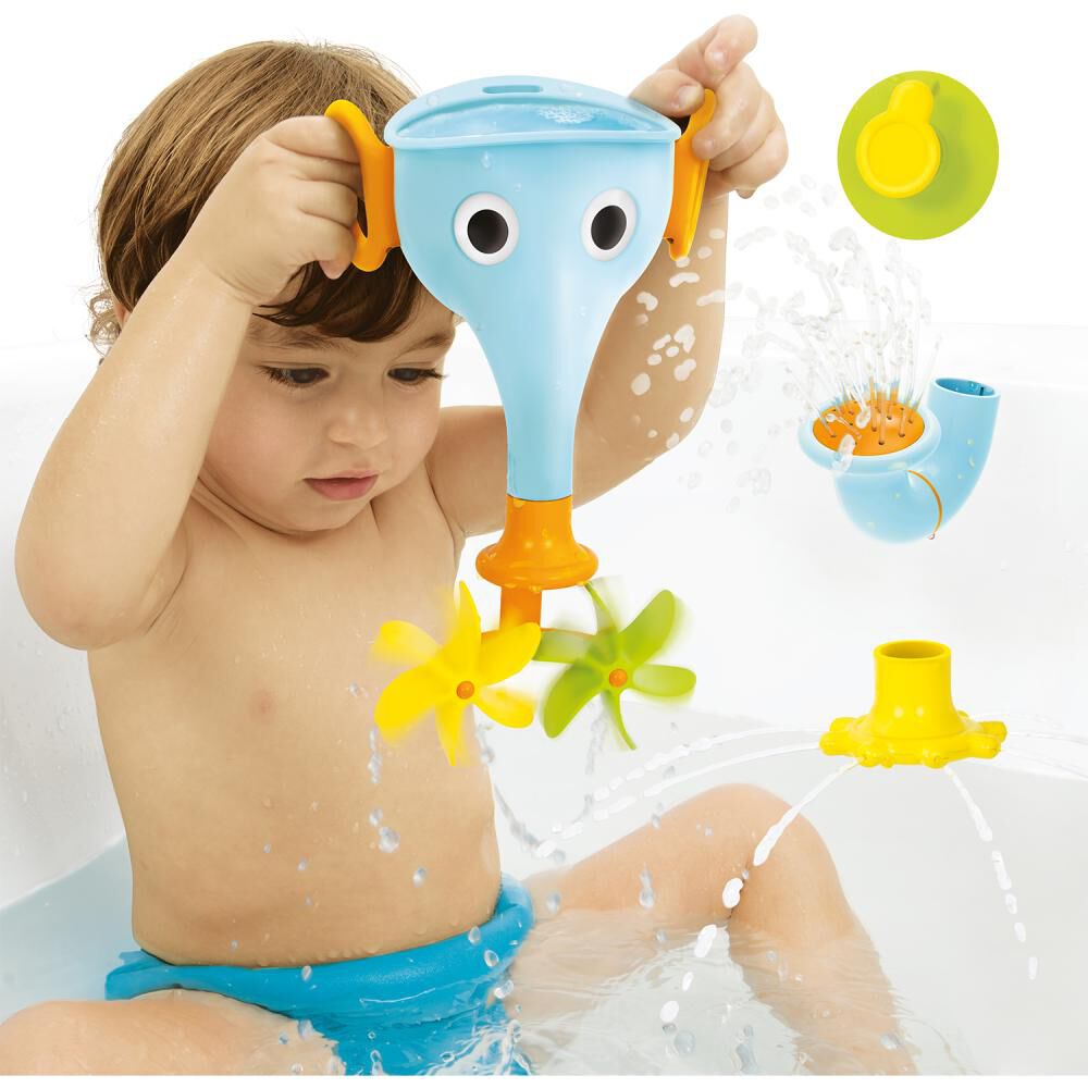 Juego De Agua Elefante Embudo Celeste Yookido image number 2.0