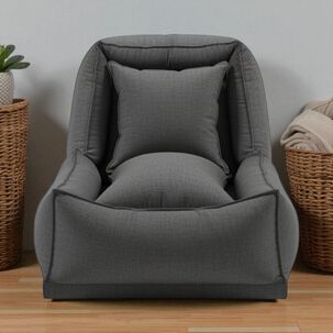 Sofa Cama Bed Lino Gris Oscuro