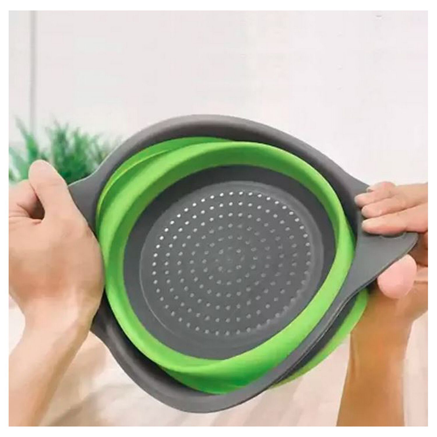 Pack 2 Coladores Escurridor Cocina Verde image number 3.0