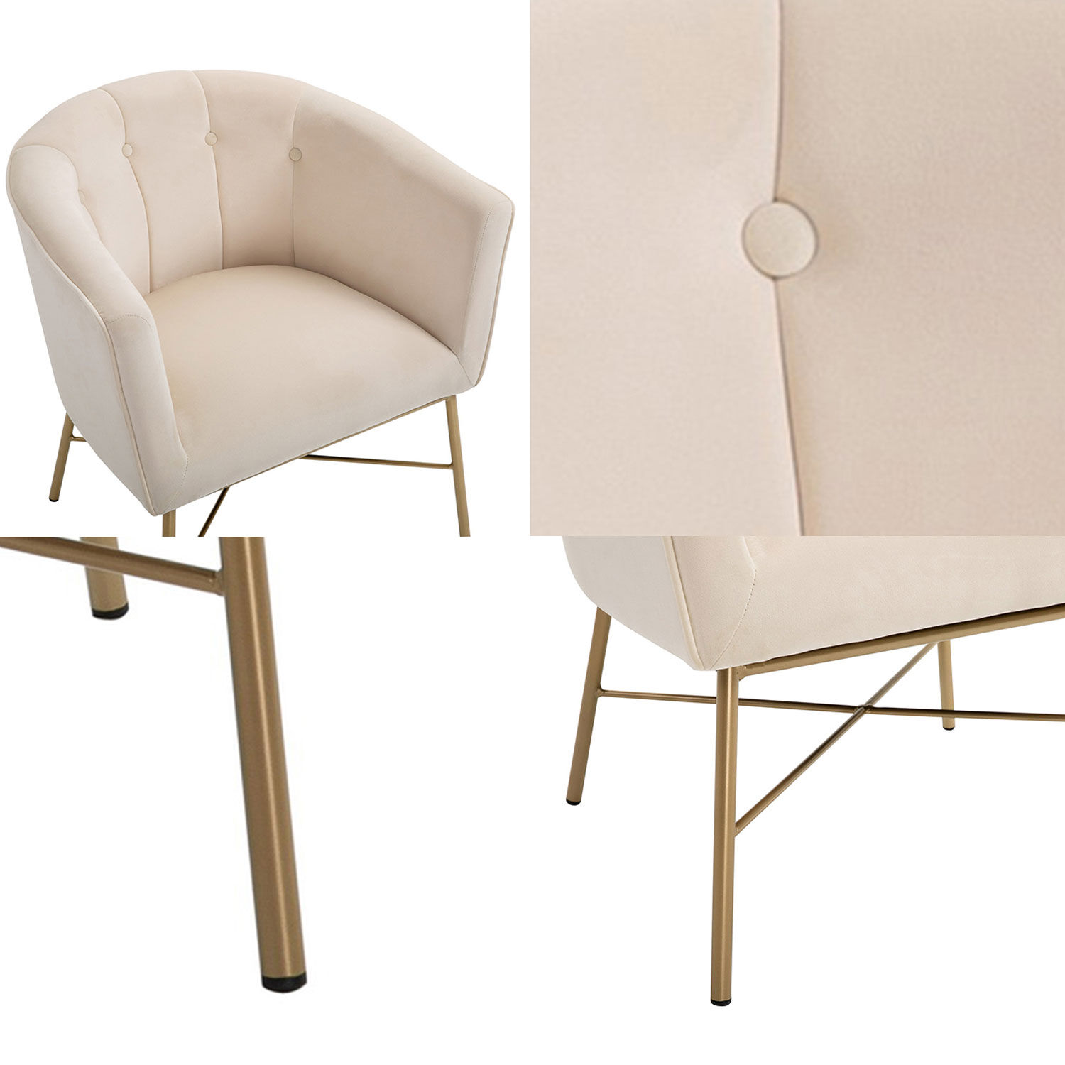 Poltrona Sitial Terciopelo Navona Beige image number 3.0