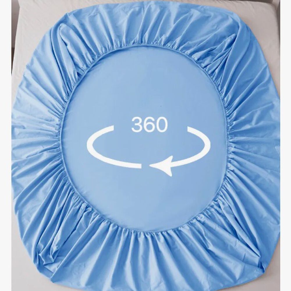 Juego De S&aacute;bana 2 Plazas 4 Piezas Blancas image number 2.0