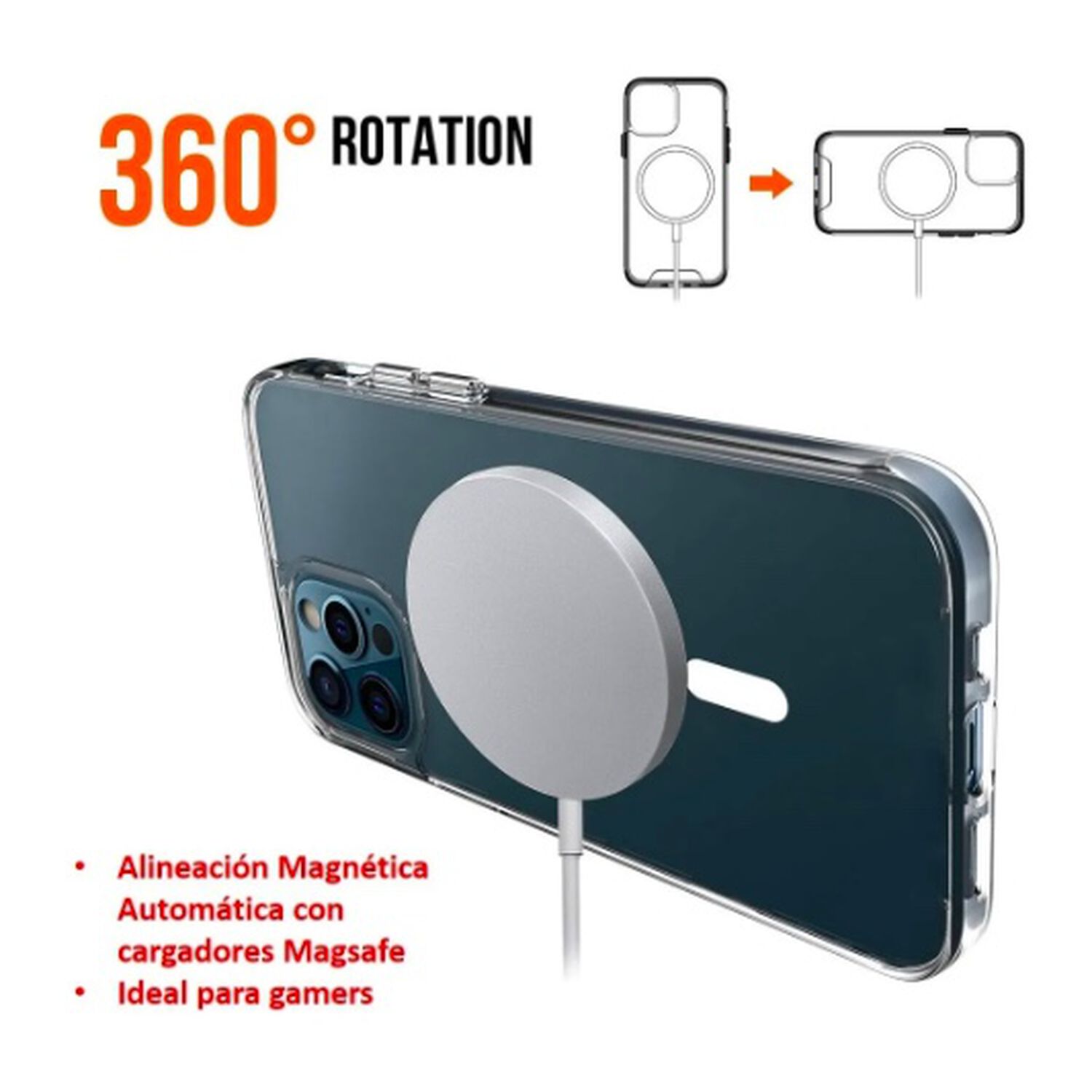 Carcasa Magnetica Para Iphone 13 Pro Max image number 1.0